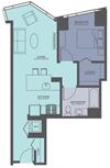 Floor Plan at Moment, Chicago, IL 60611